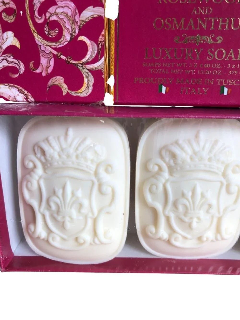New Saponificio Artigianale Fiorentino Rosewood Luxury Soaps Tuscany Italy Giftb